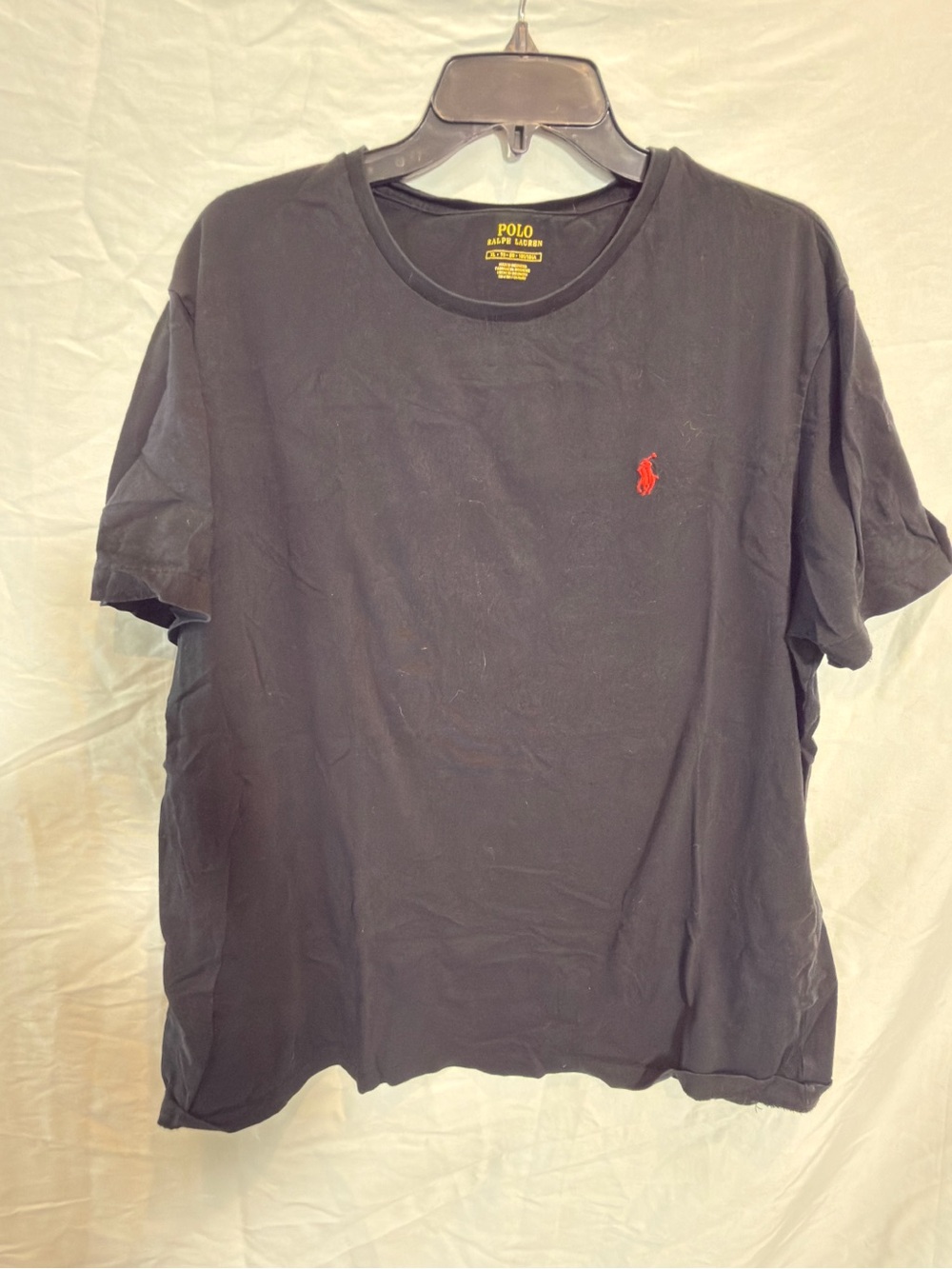 Polo by Ralph Lauren Black Short Sleeve Tee with Red Pony